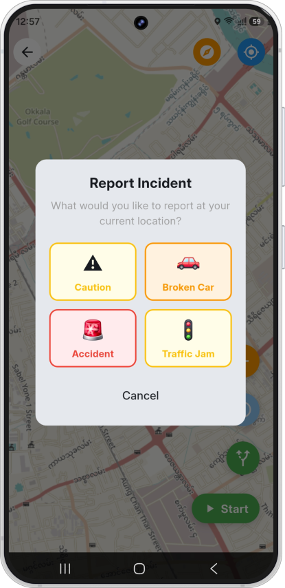TRAX incident reporting screen